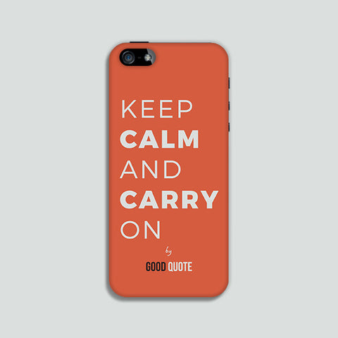 Keep calm and carry on - Phone case