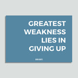 Just Colors - Greatest Weakness Lies In Giving Up
